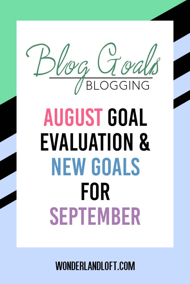 Blog Goals - September 2016