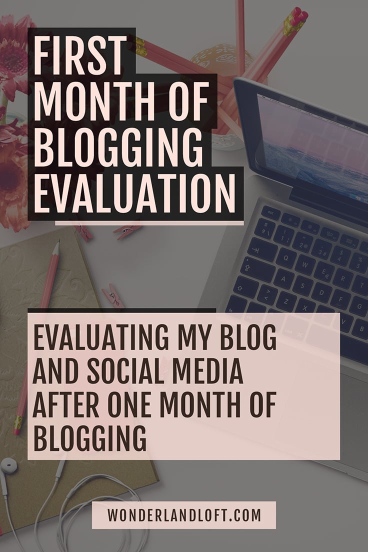 Evaluation of my first month of #blogging