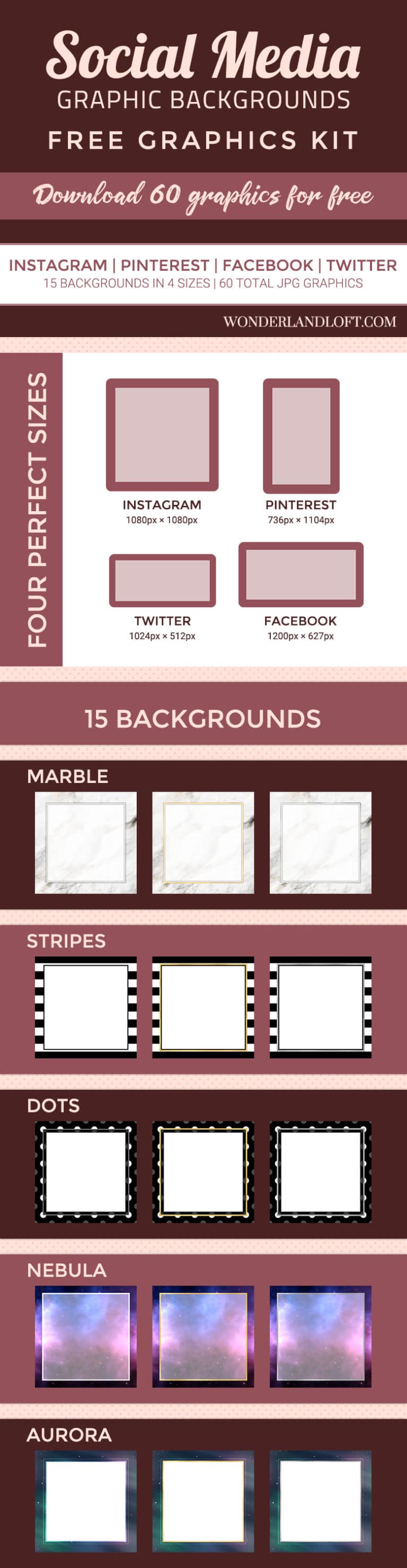 60 free social media background graphics